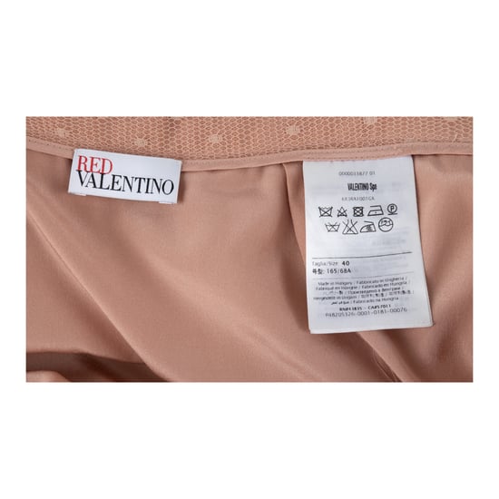Rode Valentino tule rok met kanten afwerking - jaren '10 - Image 6