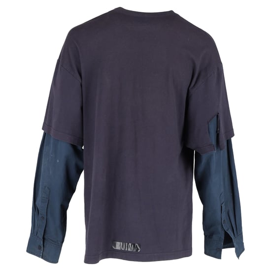Balenciaga gelaagd T-shirt met lange mouwen in veelkleurig katoen - Image 3