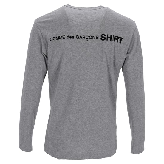 Comme des Garçons T-shirt met lange mouwen van grijs katoen - Image 3