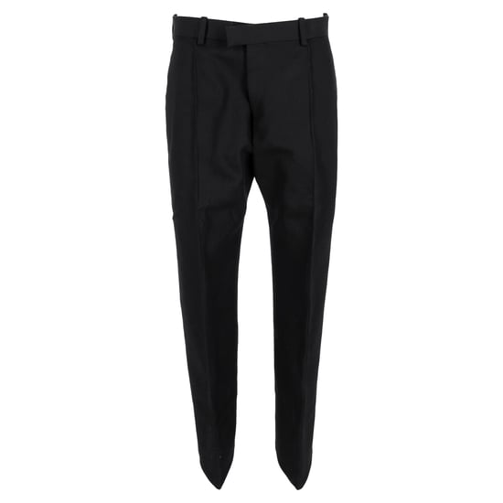 Getailleerde broek van Bottega Veneta in zwarte wol. - Image 1