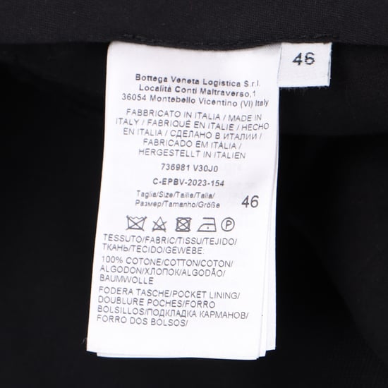 Getailleerde broek van Bottega Veneta in zwarte wol. - Image 5