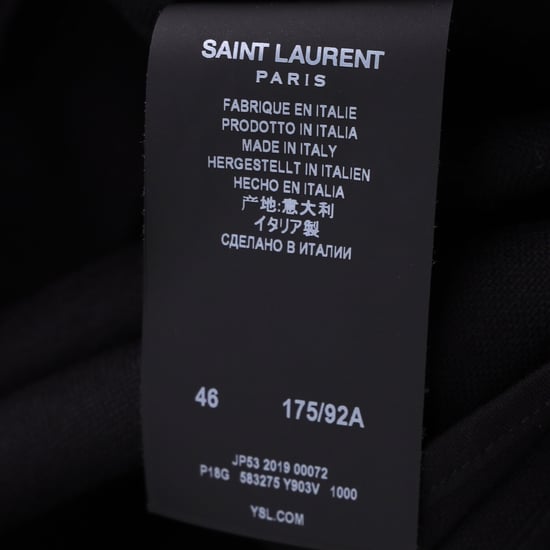 Saint Laurent joggingbroek met taps toelopend trekkoord in zwarte wol - Image 5