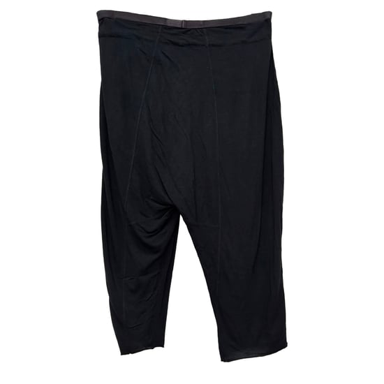 Rick Owens broek met trekkoord in zwarte viscose - Image 2