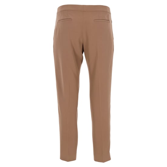 Chloé middelhoge taille rechte broek van bruine wol - Image 3