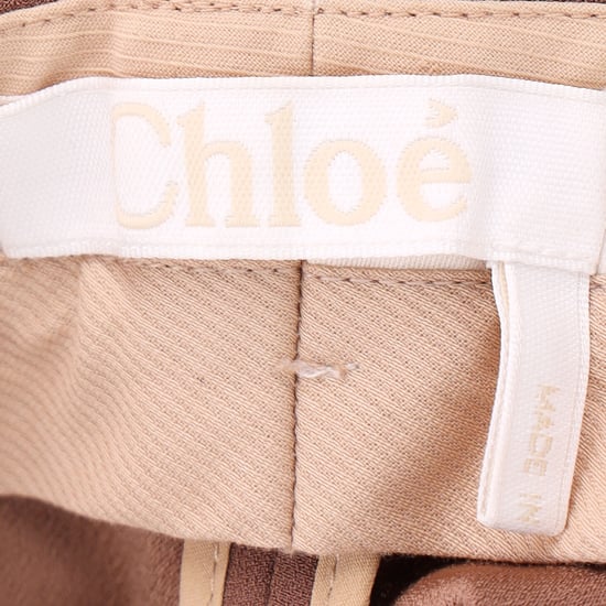 Chloé middelhoge taille rechte broek van bruine wol - Image 4