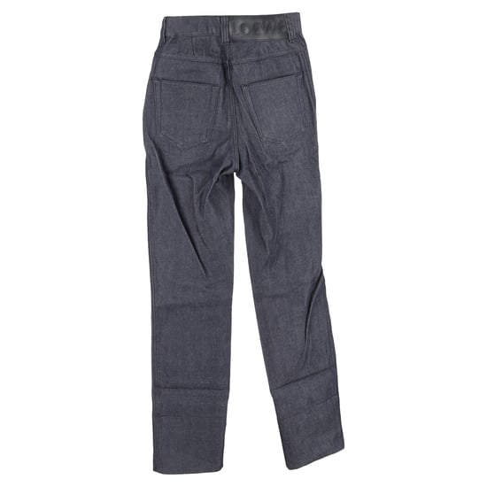 Loewe High-Rise jeans met verborgen knoopsluiting in grijze katoenen denim - Image 2