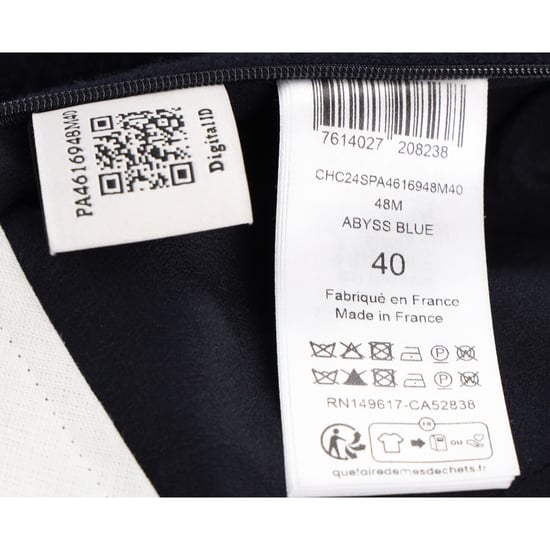 Chloé flared broek met hoge taille in marineblauw kasjmier - Image 5