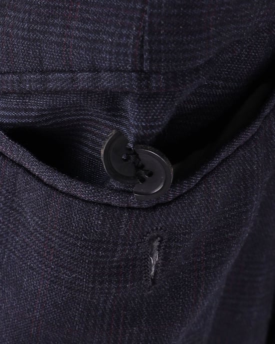 Isabel Marant Etoile broek met strikceintuur in marineblauwe wol - Image 6