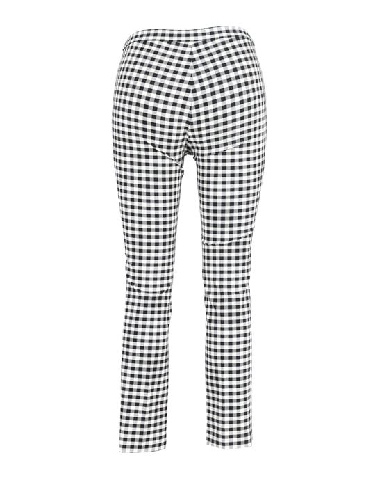 Theory geruite broek in zwart-wit viscose - Image 2