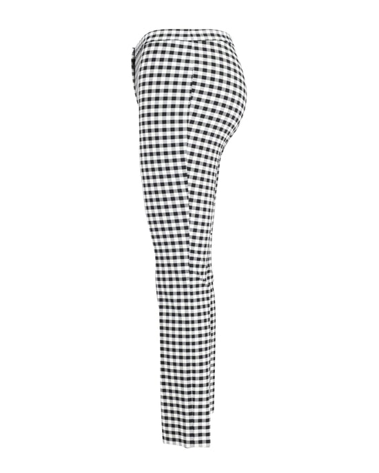 Theory geruite broek in zwart-wit viscose - Image 3