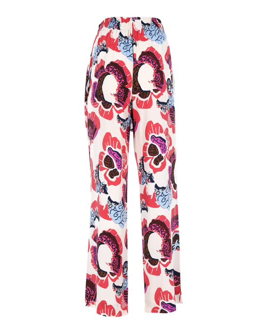 Diane Von Furstenberg Denise pyjamabroek met bloemenprint in veelkleurige crêpe - Image 3