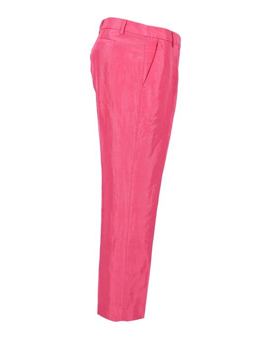 Dries Van Noten rechte broek in roze rayon - Image 2