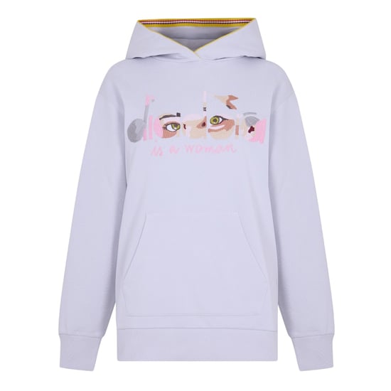 Diadora Dames/Dames Oog Polycotton Hoodie (Grind) - Image 1