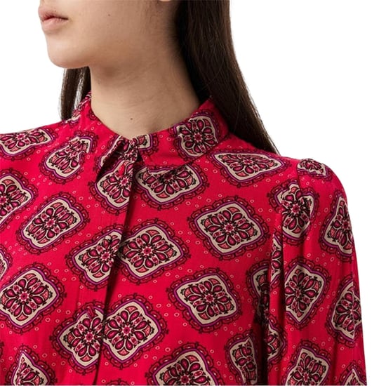 Vero Moda Dames-shirt met kanten details, losse pasvorm en pofmouwen (Frambozenroze) - Image 3