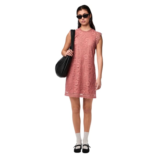 Pieces Olline kanten casual mini-jurk voor dames (Roos Canyon) - Image 1