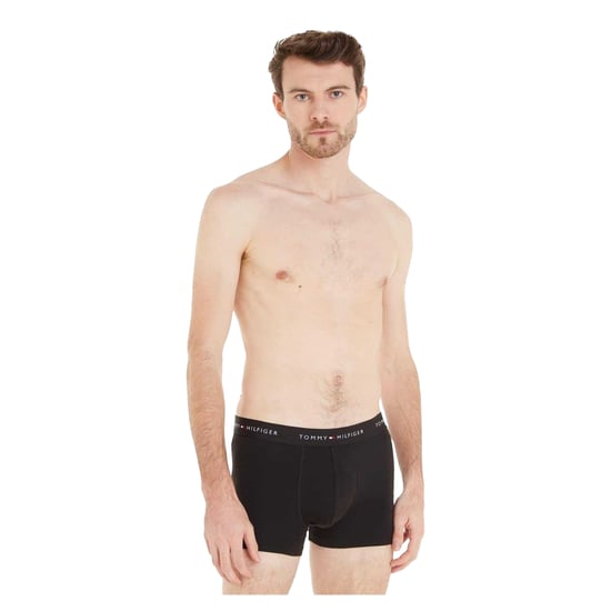 Tommy Hilfiger Klassieke boxershorts van katoenmix voor heren (set van 3) (Zwart/Grijs/Wit) - Image 1