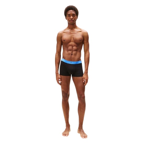 Tommy Hilfiger Klassieke boxershorts van katoenmix voor heren (set van 3) (Oranje/Blauw/Groen) - Image 1