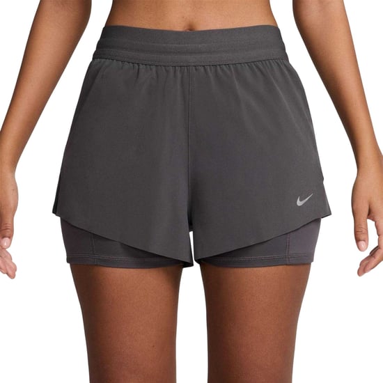 Nike FIT Swift 2-in-1-hardloopbroek voor dames (Dondergrijs) - Image 1