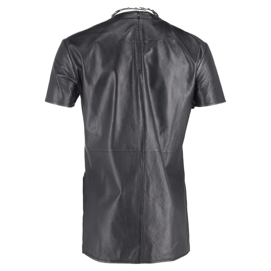 Givenchy T-shirt met studs en choker-accent in zwart lamsleer - Image 3