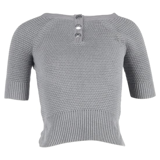 Chloé top met knoopdetails in grijs katoen - Image 1
