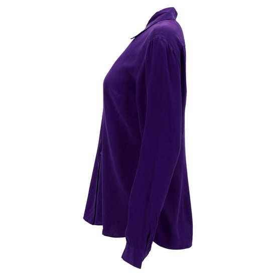 Emilio Pucci overhemd met knoopsluiting in paarse zijde - Image 2