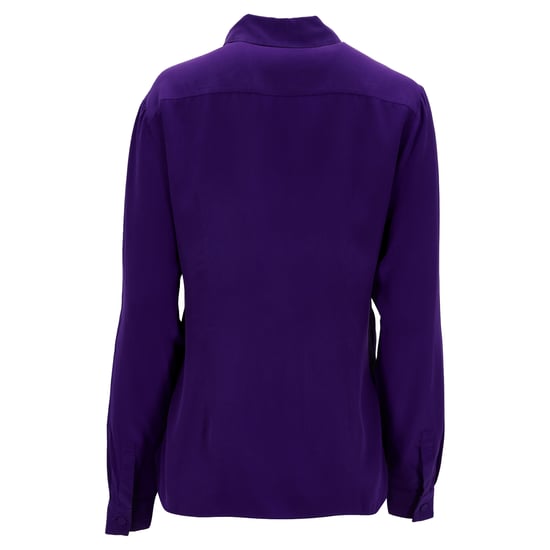 Emilio Pucci overhemd met knoopsluiting in paarse zijde - Image 3