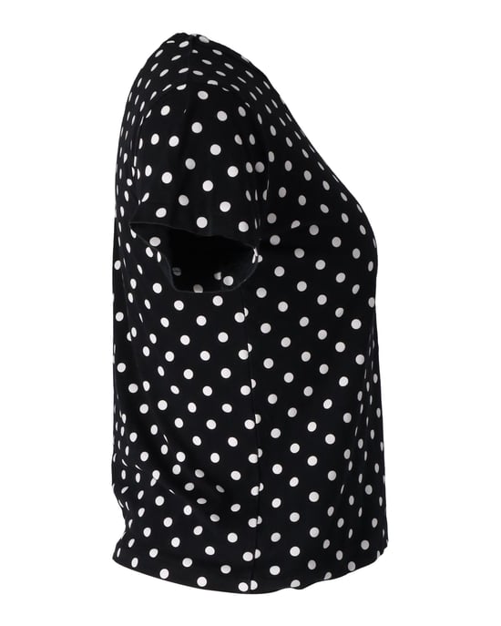 Comme des Garcons PLAY T-shirt met stippen en hartembleem in zwart katoen - Image 2