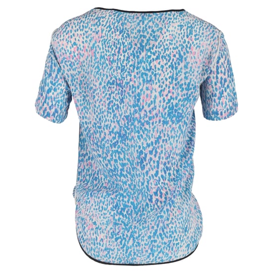 Sandro T-shirt met luipaardprint in blauwe zijde - Image 3