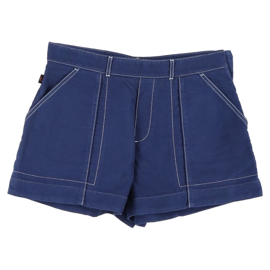 Chloé shorts met contrasterende stiksels in blauw katoen - Image 1