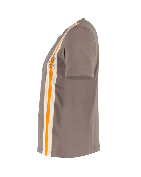 Louis Vuitton T-shirt met streepjesdetails in bruin katoen - Image 2