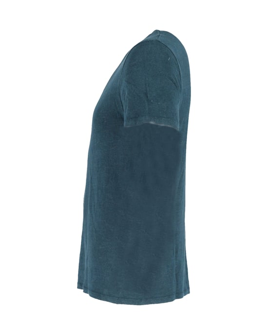 Sandro Paris T-shirt met ronde hals in groen linnen - Image 2