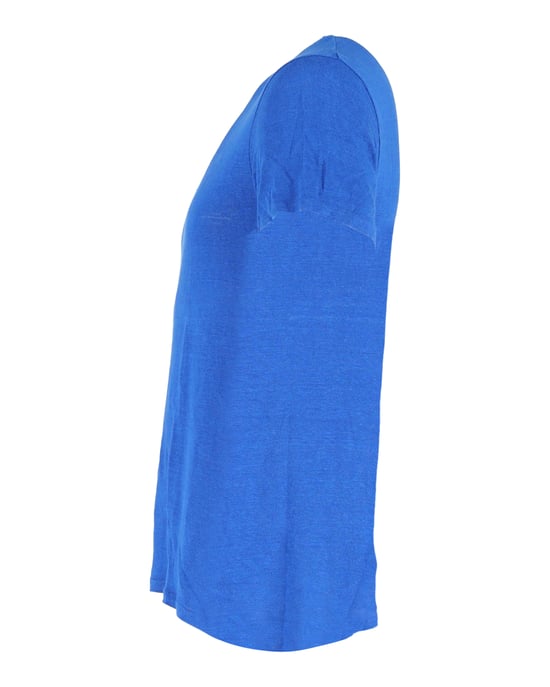 Sandro Paris T-shirt met ronde hals in blauw linnen - Image 2