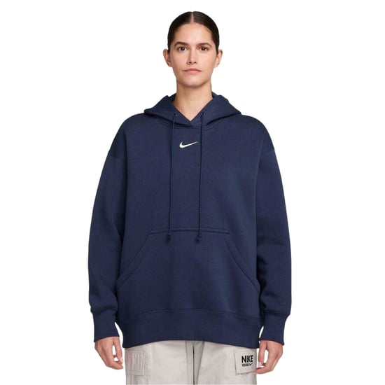 Nike Oversized hoodie met capuchon van Phoenix-fleece voor dames (Middernacht marine) - Image 1