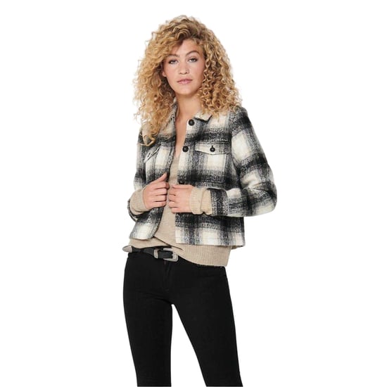 Only Shacket voor dames van een polyestermix van Lou (Zwart/pimpelsteenprint) - Image 3