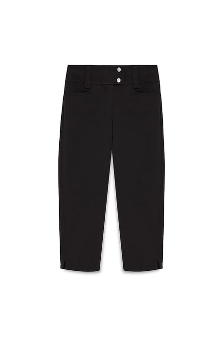 Dames Hoge Taille Wijde Capri Broek - Image 5