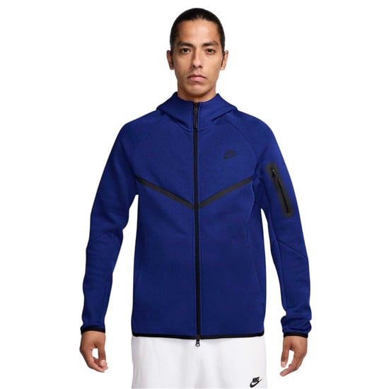 Nike Heren-hoodie met ritssluiting en chevronpatroon (Royaal Blauw) - Image 1