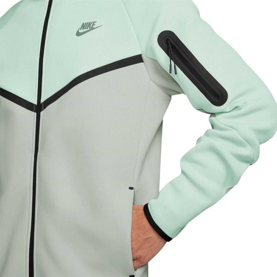 Nike Heren-hoodie met ritssluiting en chevronpatroon (Lichtgroen) - Image 3