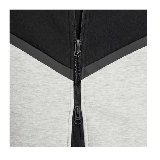 Nike Heren-hoodie met ritssluiting en chevronpatroon (Zwart/Grijs) - Image 4
