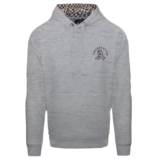 Aquascutum Hoodie met lange mouwen en kangoeroezak voor heren (Grijs) - Image 1