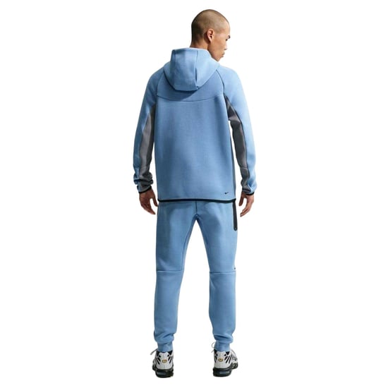 Nike Heren-hoodie met ritssluiting en chevronpatroon (Blauw/Grijs) - Image 2