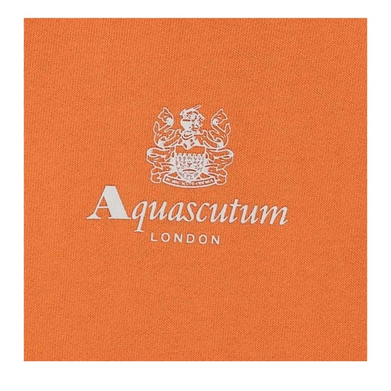 Aquascutum Heren Active Kleine Logo Hoodie (Roest Oranje) - Image 3