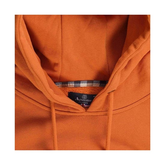 Aquascutum Heren Active Kleine Logo Hoodie (Roest Oranje) - Image 4