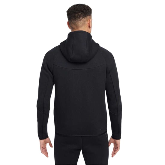 Nike Heren-hoodie met ritssluiting en chevronpatroon (Zwart) - Image 2