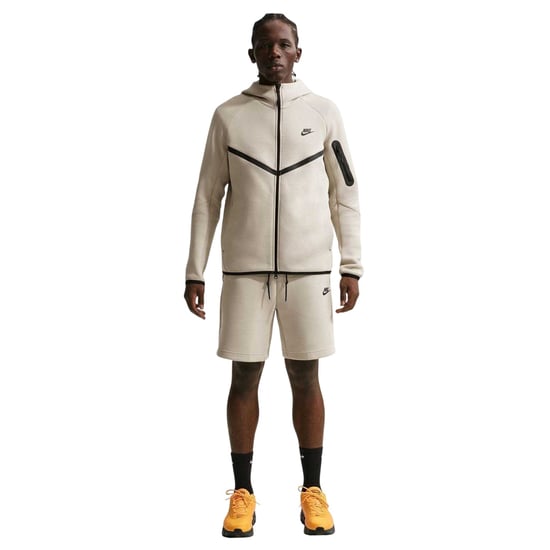 Nike Heren-hoodie met ritssluiting en chevronpatroon (Crème) - Image 1