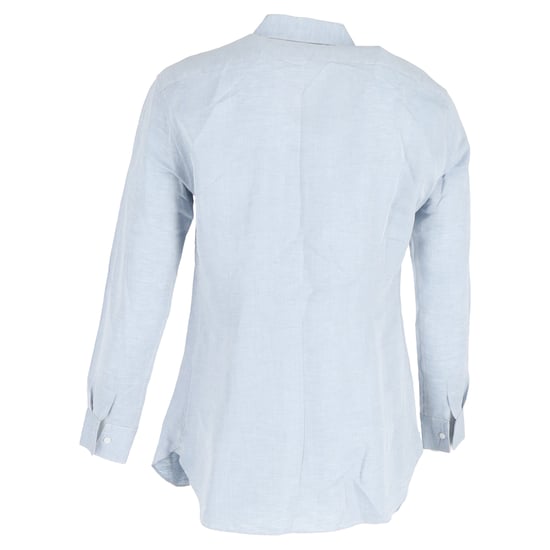 Ermenegildo Zegna overhemd met lange mouwen en knoopsluiting in blauw katoen - Image 3