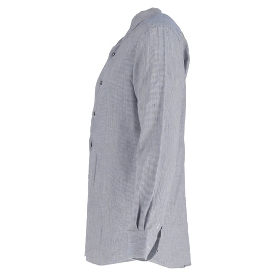 Ermenegildo Zegna overhemd met lange mouwen en knoopsluiting in grijs linnen. - Image 2