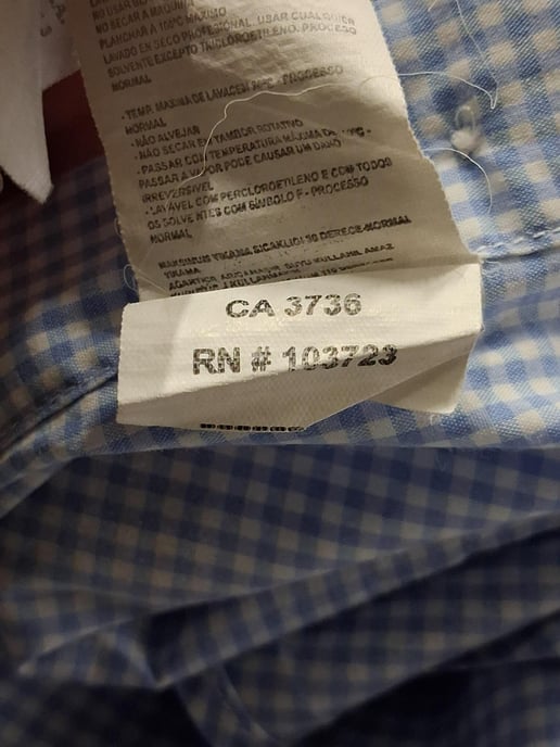 Giorgio Armani overhemd met lange mouwen en ruitprint in blauw katoen - Image 5