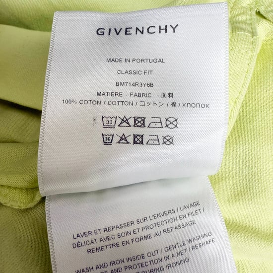 Givenchy 4G Logo geborduurd T-shirt van geel katoen - Image 5