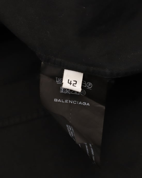 Balenciaga 'Homme' overhemd met knoopsluiting in zwart katoen - Image 4