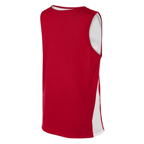 Nike Basketbalshirt voor kinderen met V-hals en zonder mouwen (Wit/Universiteitsrood) - Image 2
